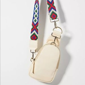 NWT Liberty Crossbody Sling Bag in Cream